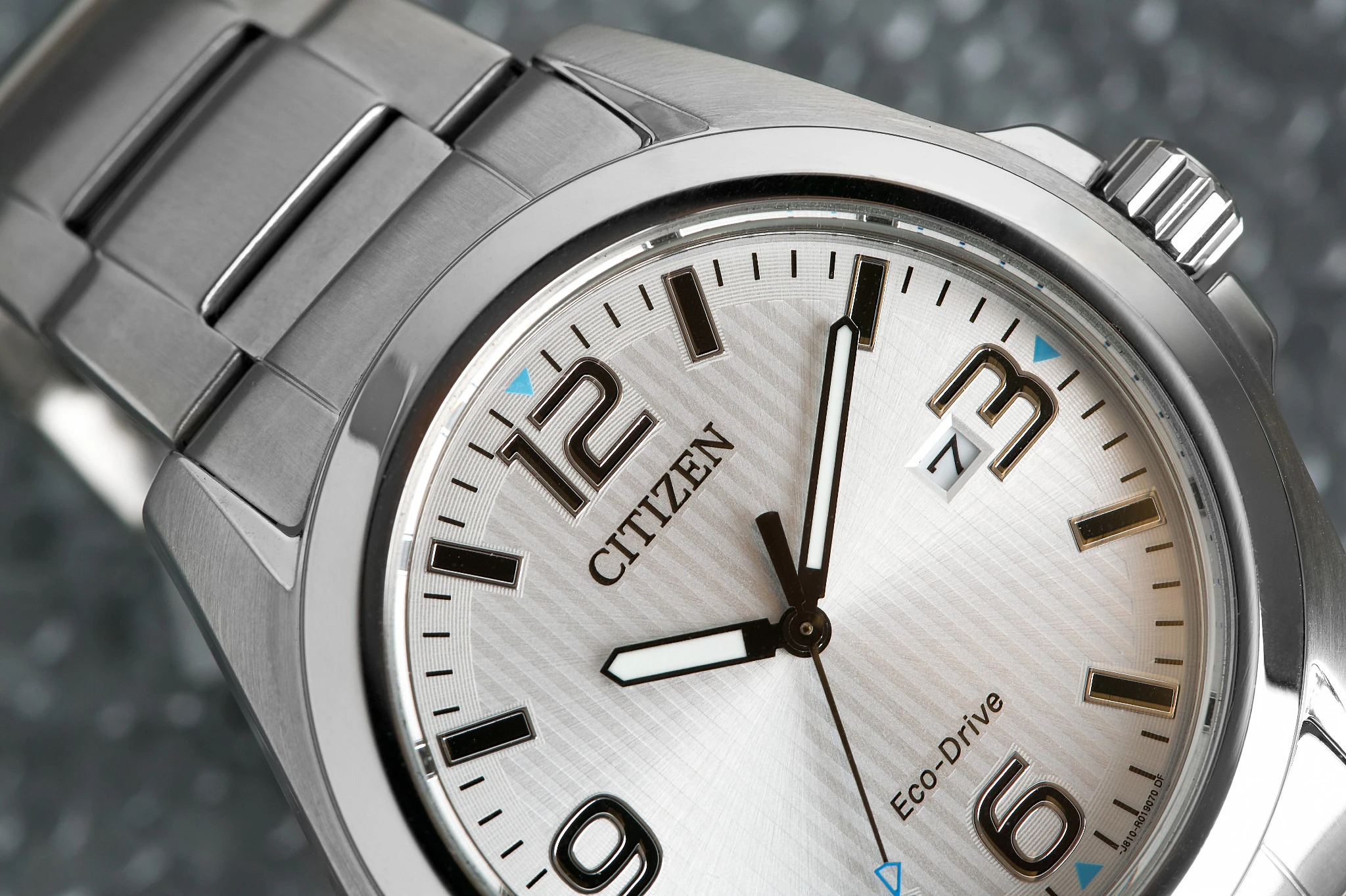Chandler - Men's Eco-Drive Silver Stainless Steel Date Watch | CITIZEN